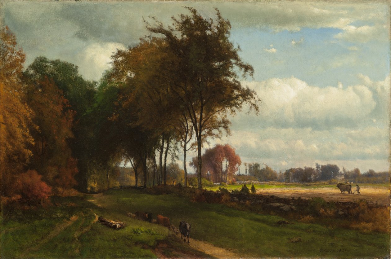 Paesaggio con bestiame da George Inness