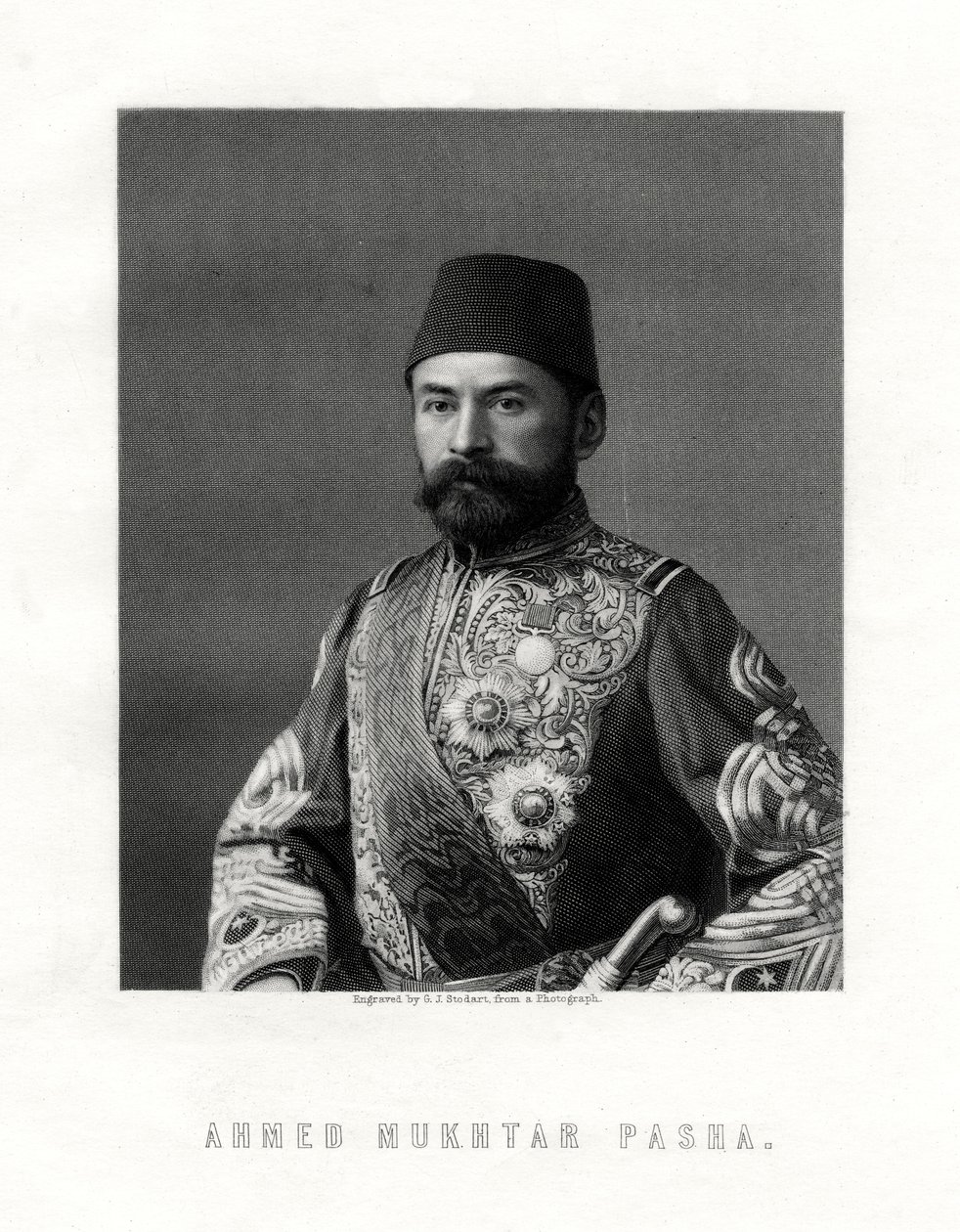 Ahmed Mukhtar Pasha, ufficiale dell