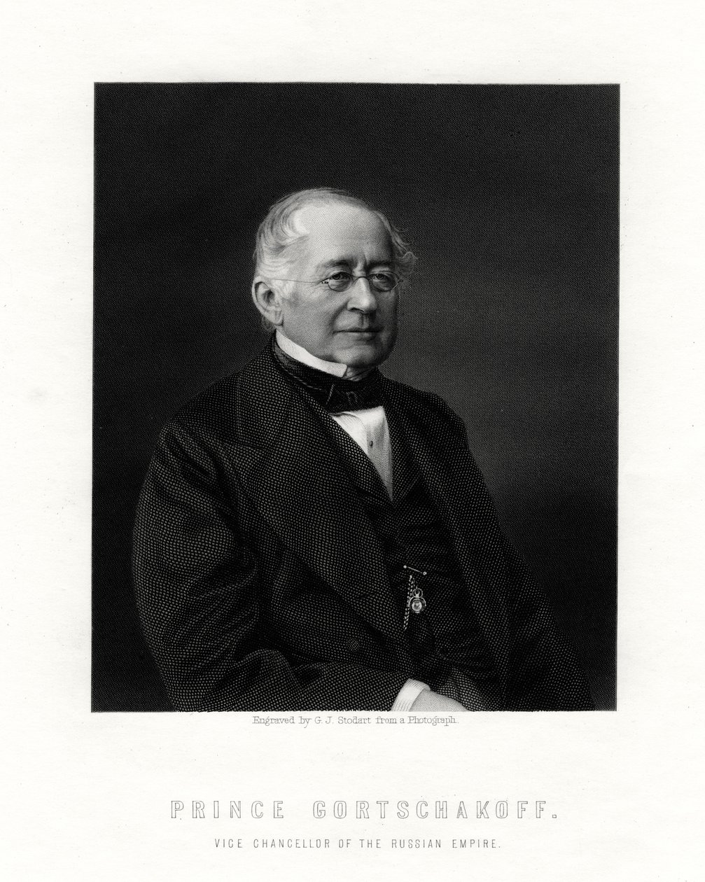 Principe Gorchakov, diplomatico russo, XIX secolo da George J. Stodart