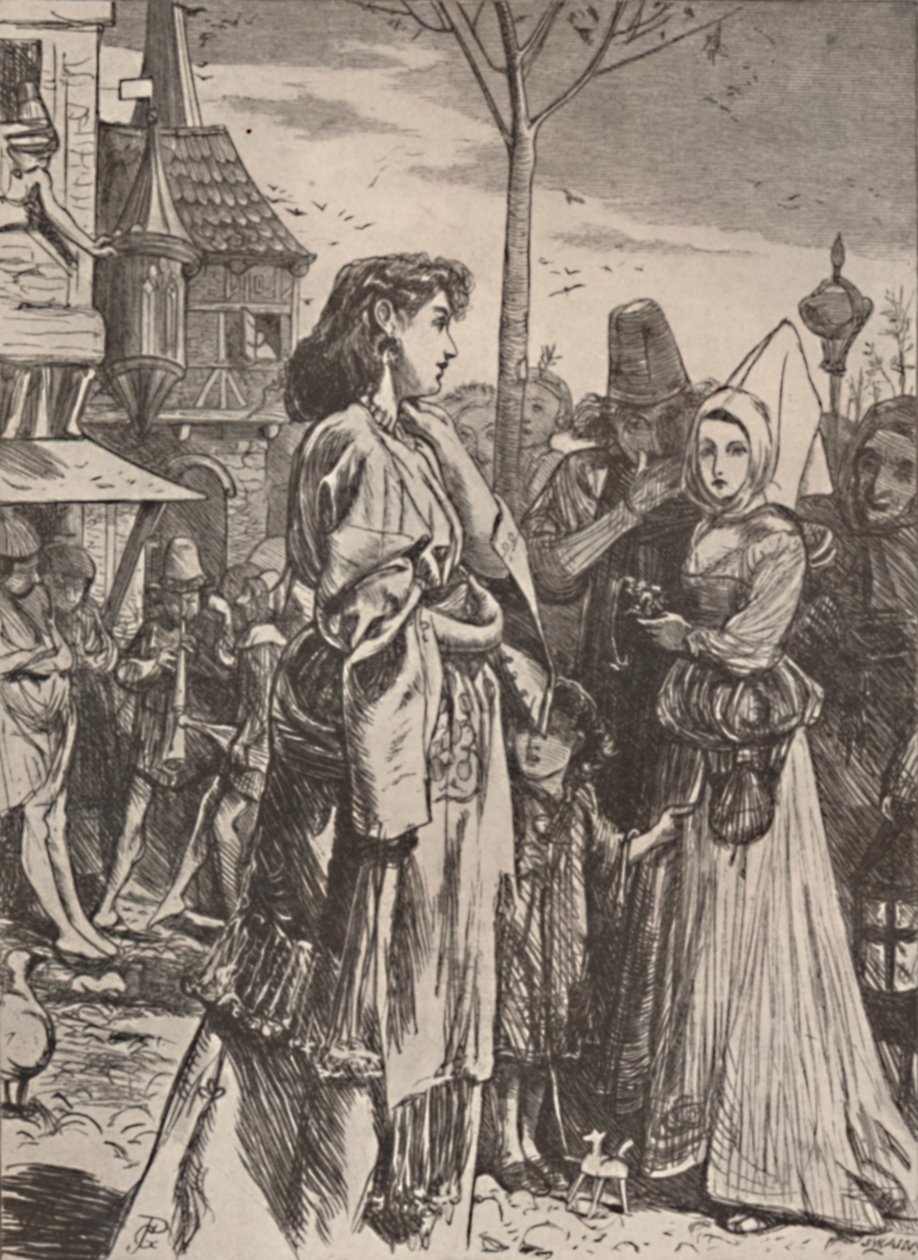 Illustrazione dal Poema A Becketts Troth da George John Pinwell