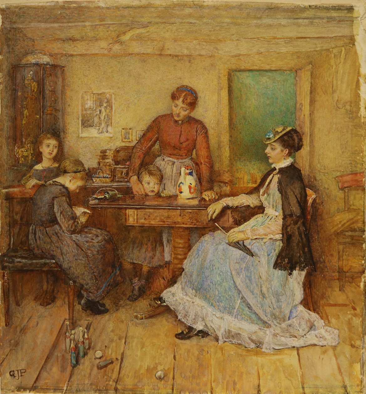 Giorno di visita, data sconosciuta da George John Pinwell