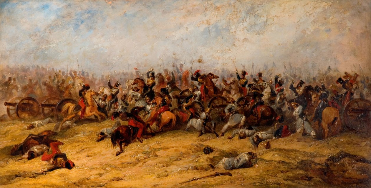 Il conflitto ai cannoni, Balaclava, 1854 da George Jones