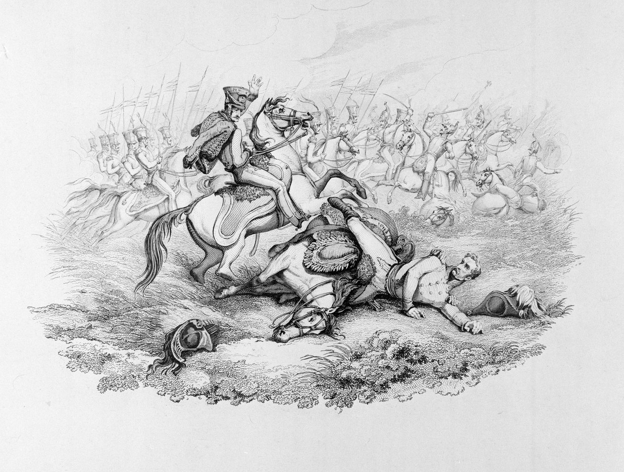 ?La Memorabile Battaglia di Waterloo - La Situazione Pericolosa del Maresciallo Blücher nella Battaglia di Ligny, 1815? da George Jones