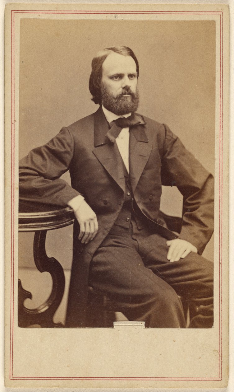 [Uomo non identificato con barba folta, seduto] da George Kendall Warren