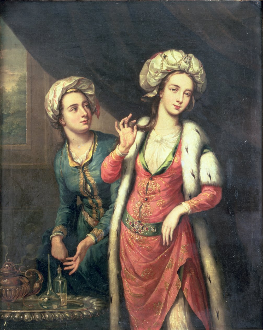 Ritratto di una signora ritenuta Lady Mary Wortley Montagu da George Knapton