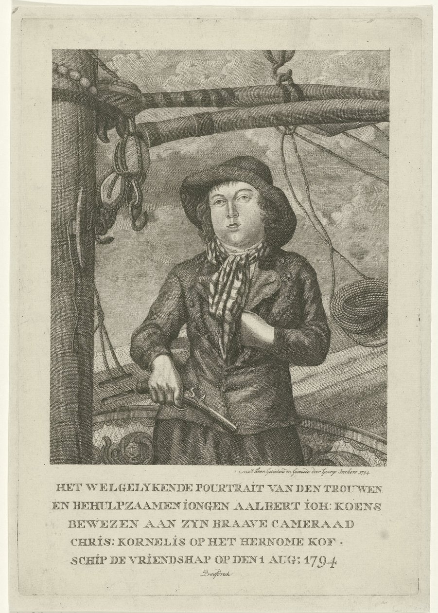 Ritratto di Aalbert Joh. Koens da George Kockers