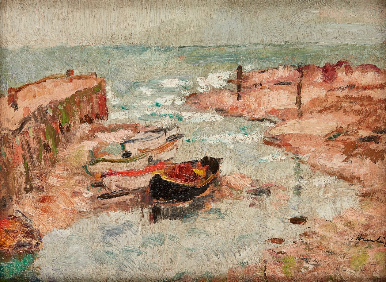 Barche arenate, Lower Largo da George Leslie Hunter