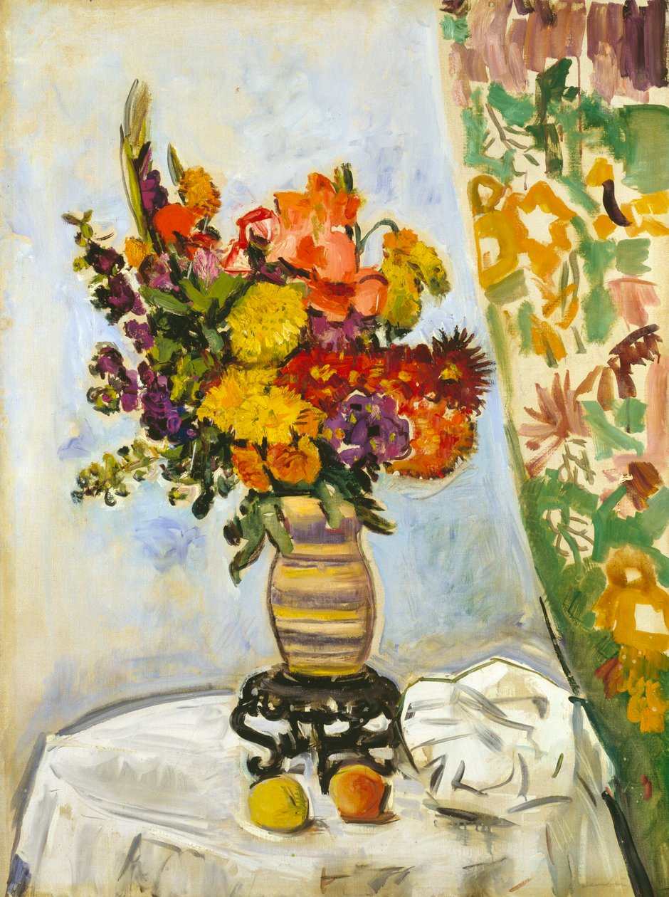 Fiori in un vaso cinese da George Leslie Hunter