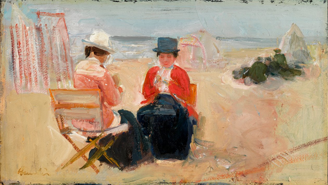 La giacca rossa, c.1910-14 da George Leslie Hunter