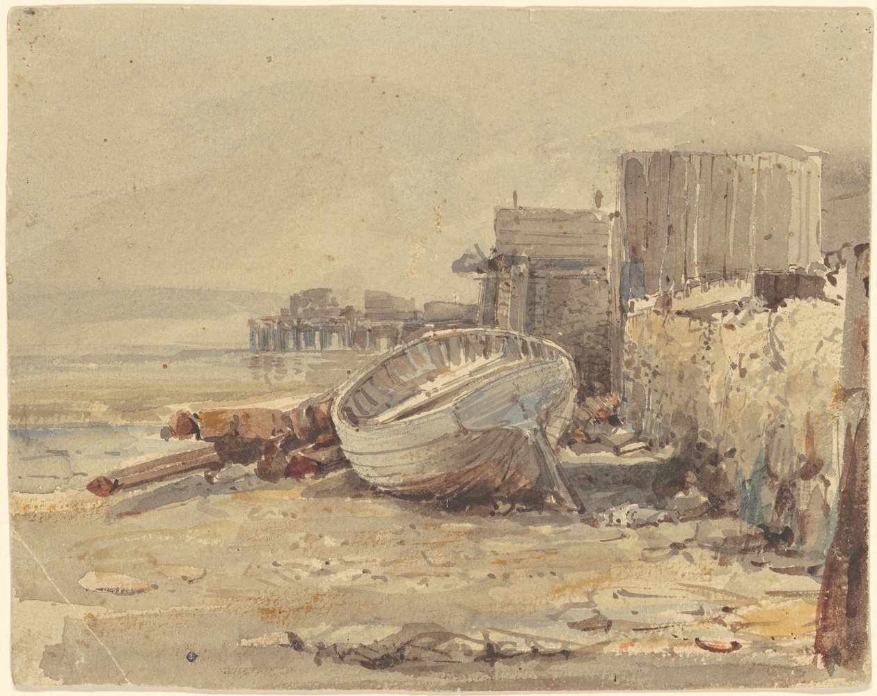 Imbarcazione arenata da George Loring Brown