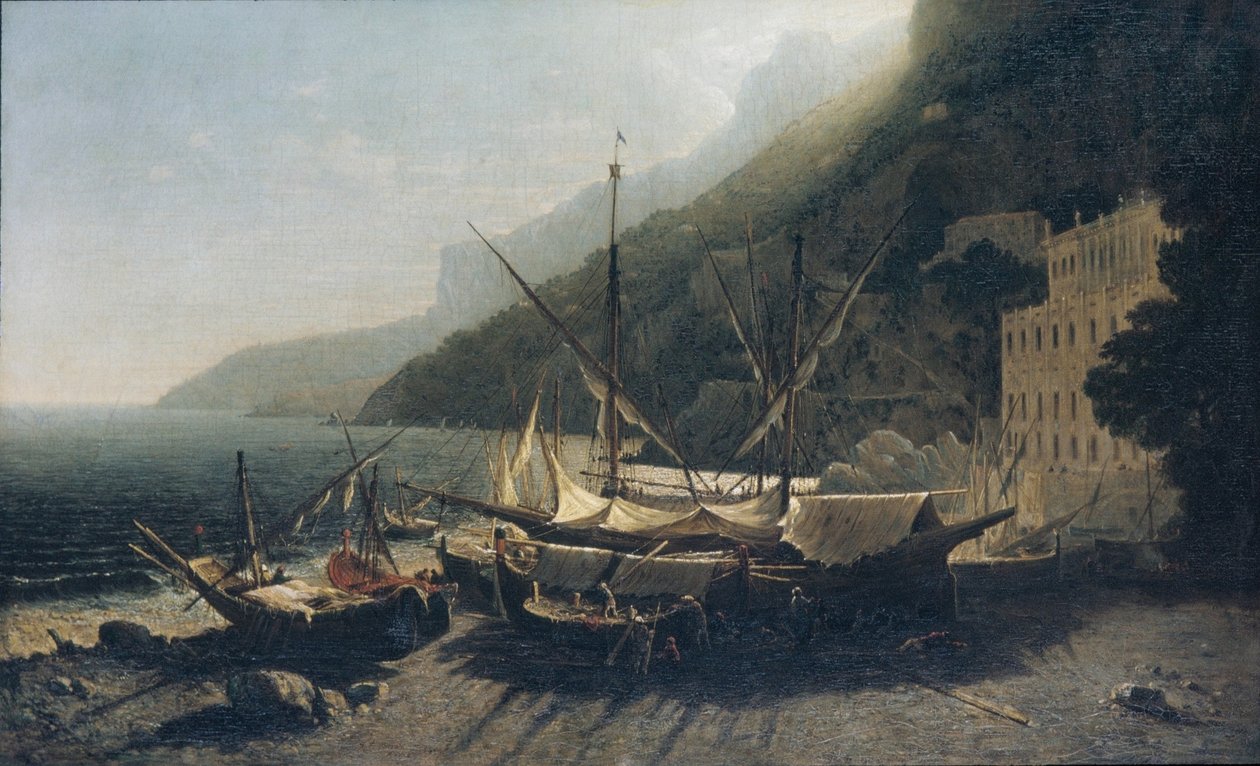 Vista su Amalfi, Baia di Salerno da George Loring Brown