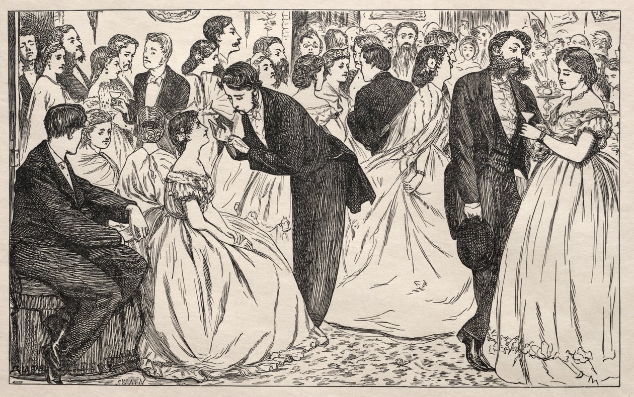 Un piccolo salto in Harley Street, 1863 da George Louis Palmella Busson Du Maurier