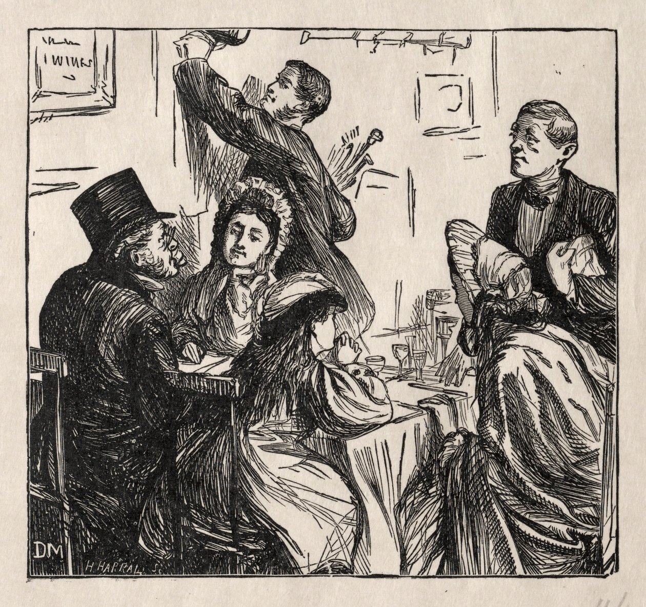Rinfresco - Alla Grande Esposizione, 1862 da George Louis Palmella Busson Du Maurier