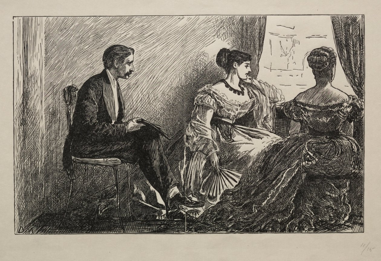 La camelia bianca, 1868 da George Louis Palmella Busson Du Maurier