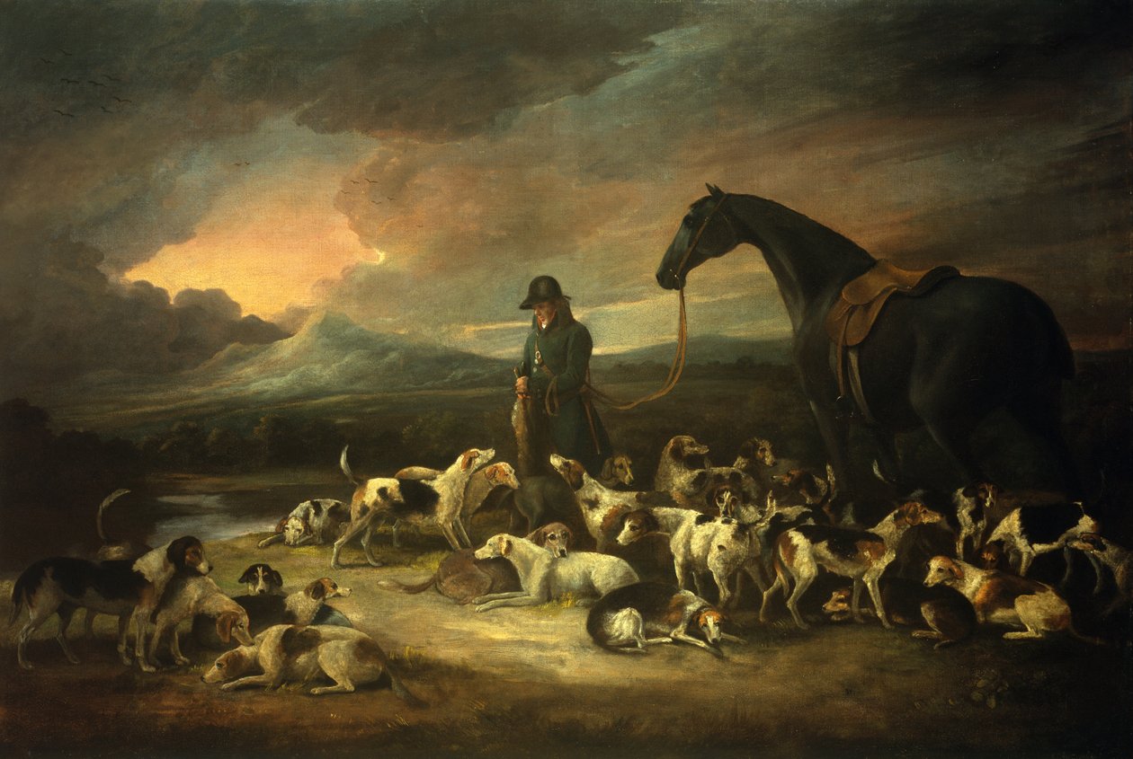 Cacciatore con lo zaino (olio su tela) da George Morland