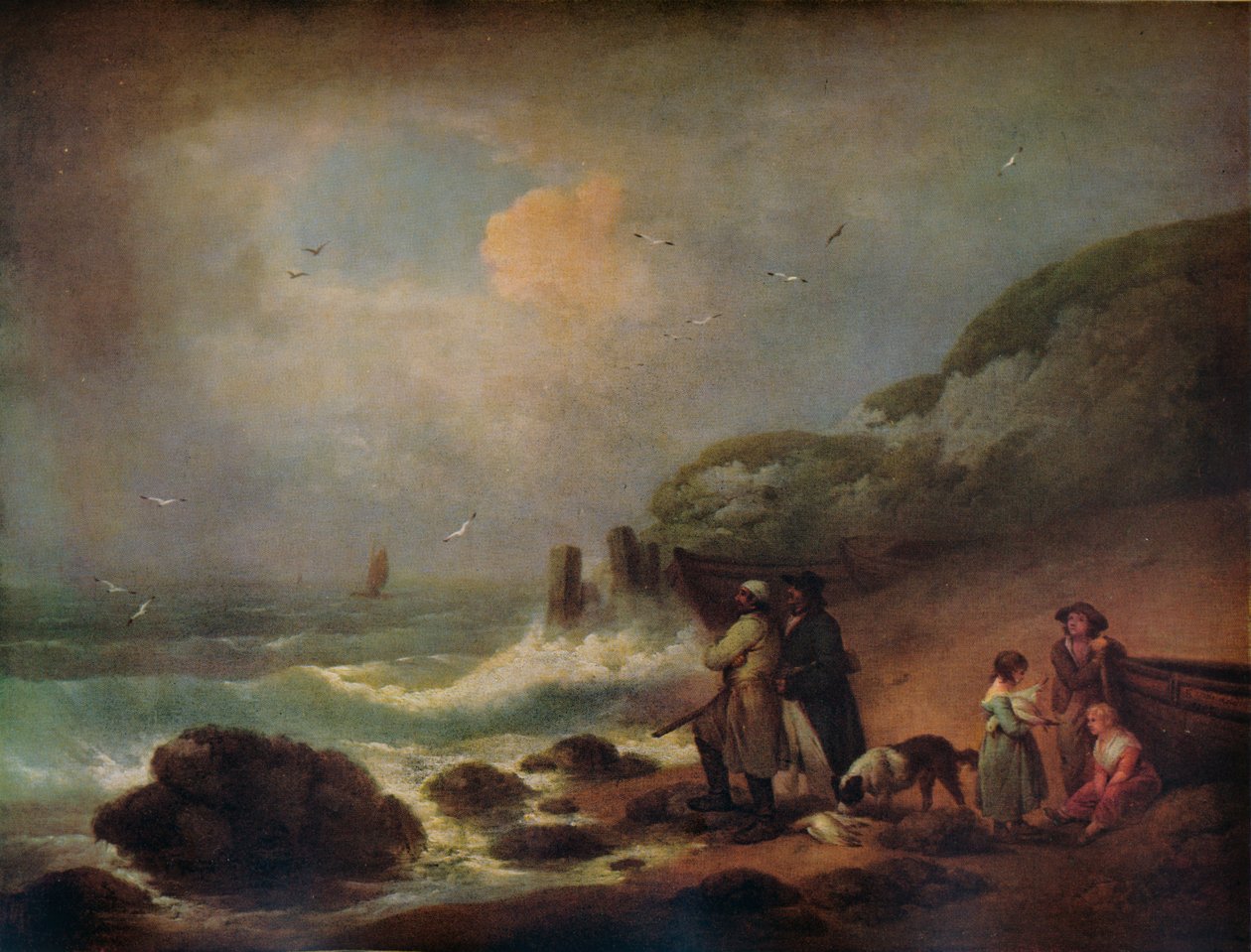 Caccia agli Uccelli Marini, 1795 da George Morland