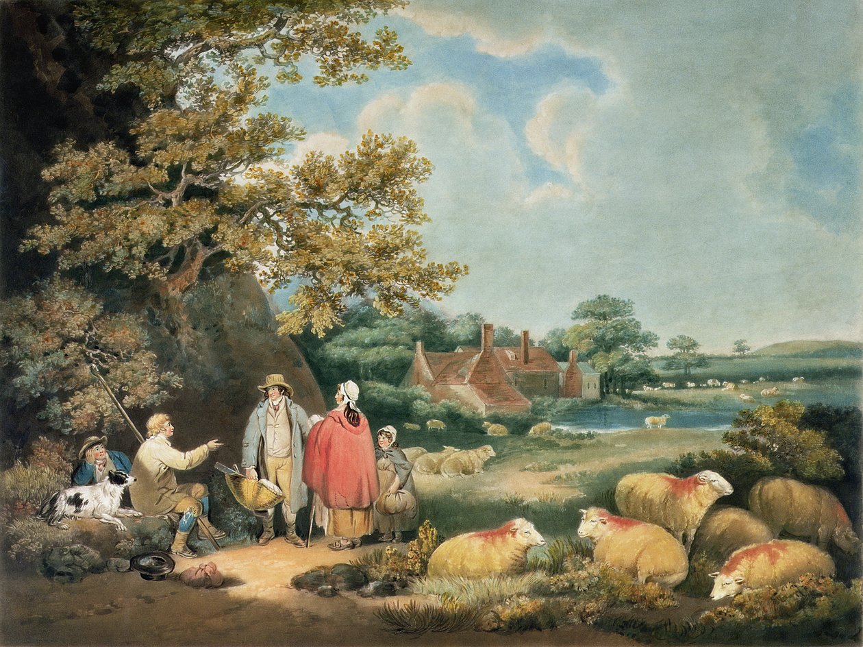 I Pastori, inciso da William Ward, pub. da H. Morland, 1806 da George Morland