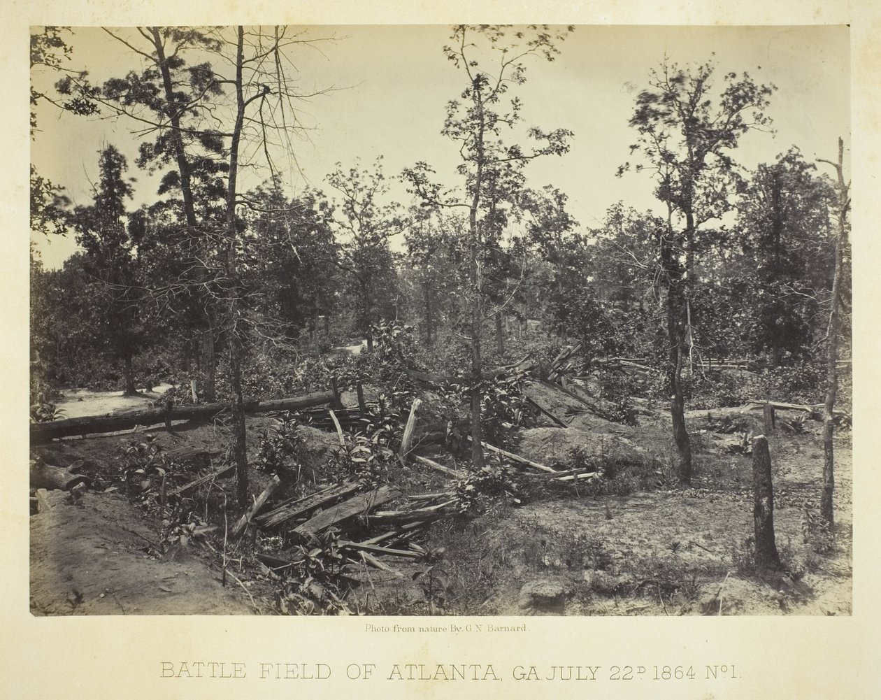 Campo di battaglia di Atlanta, GA n. 1 da George N. Barnard