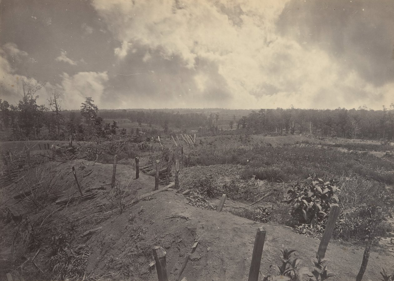 Campo di battaglia di Atlanta, Georgia, 22 luglio 1864 No. 2, 1860s da George N. Barnard