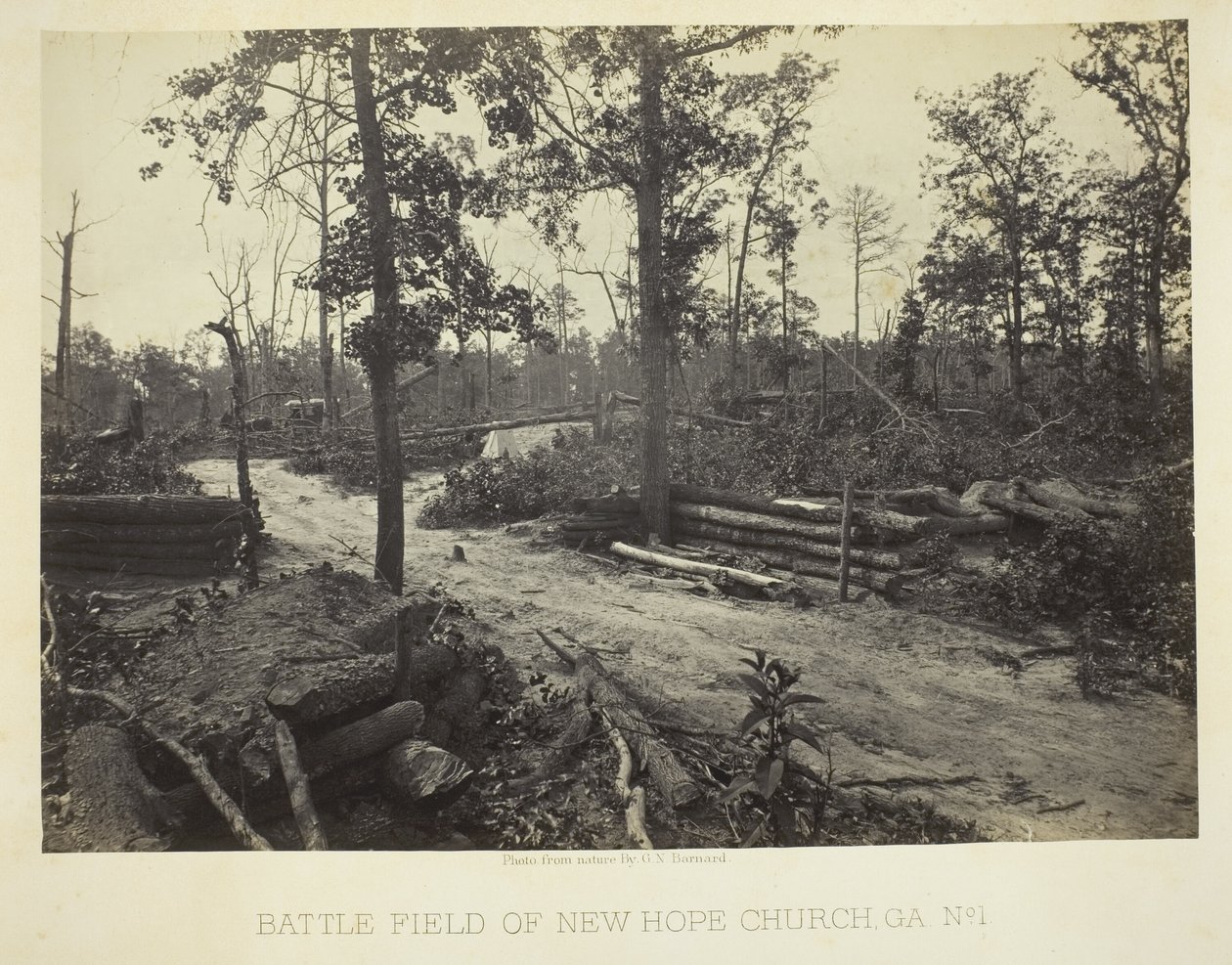Campo di battaglia di New Hope Church, GA, n. 1 da George N. Barnard