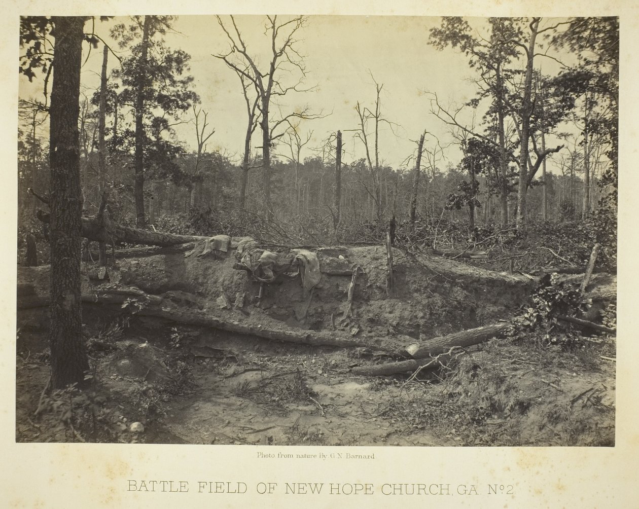 Campo di battaglia di New Hope Church, GA, n. 2 da George N. Barnard