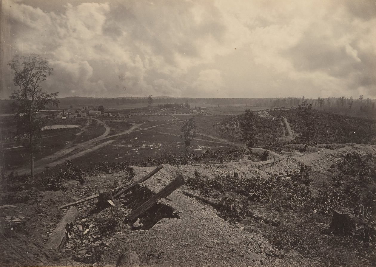 Campo di battaglia di Resacca, Georgia n. 4, 1860s da George N. Barnard