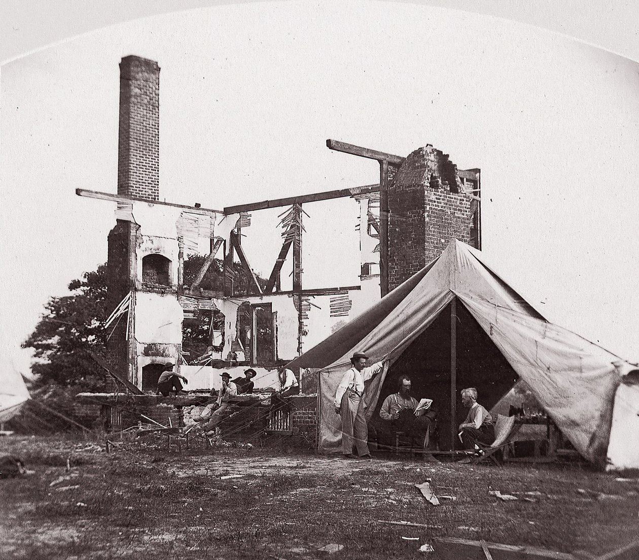 Bull Run, Casa di Mrs. Henry, 21 luglio 1861, 1861 da George N. Barnard
