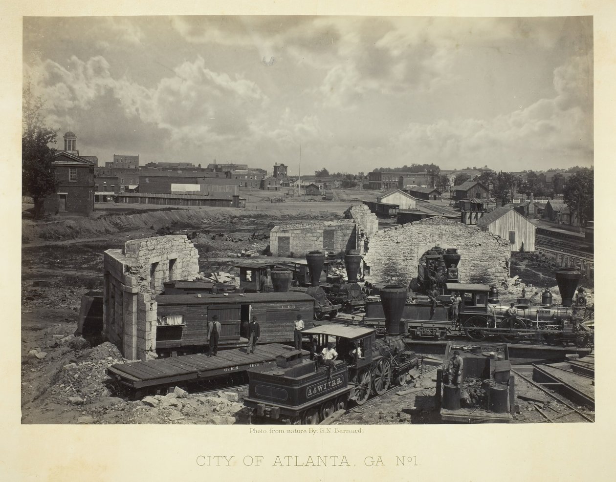 Città di Atlanta, GA, No. 1, 1866 da George N. Barnard