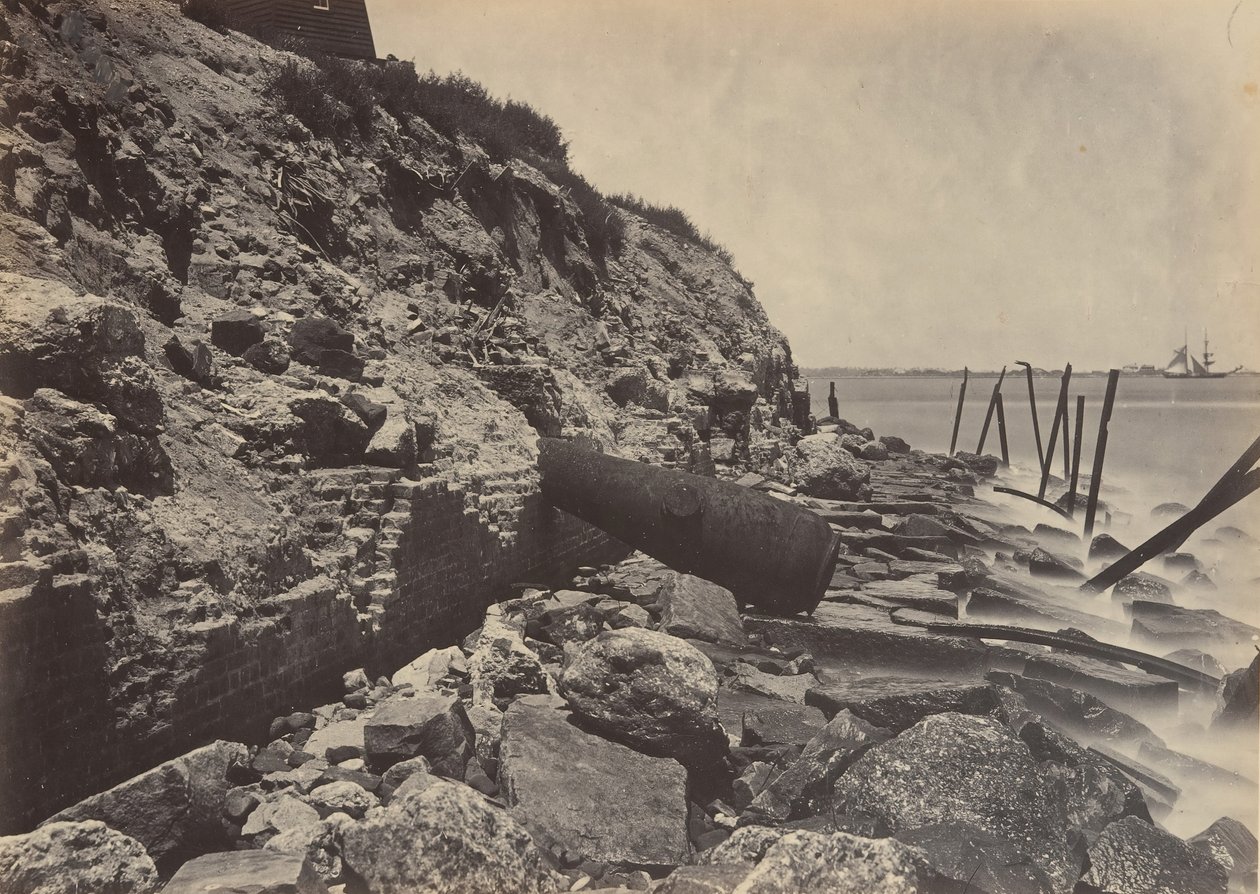 Vista Esterna di Fort Sumpter da George N. Barnard