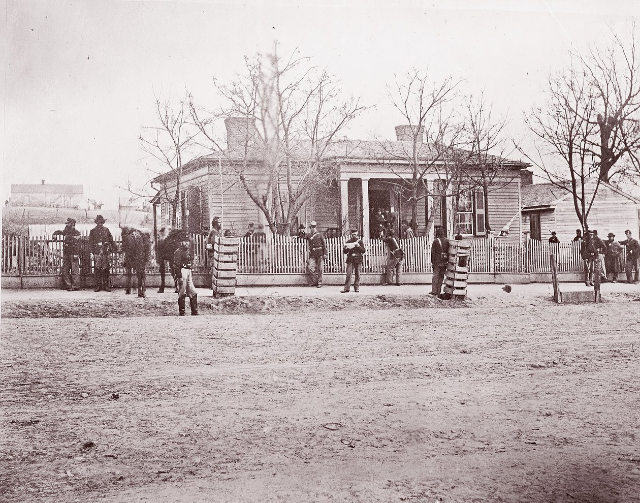 Quartier generale del generale Sherman o Thomas, Chattanooga, ca. 1864 da George N. Barnard