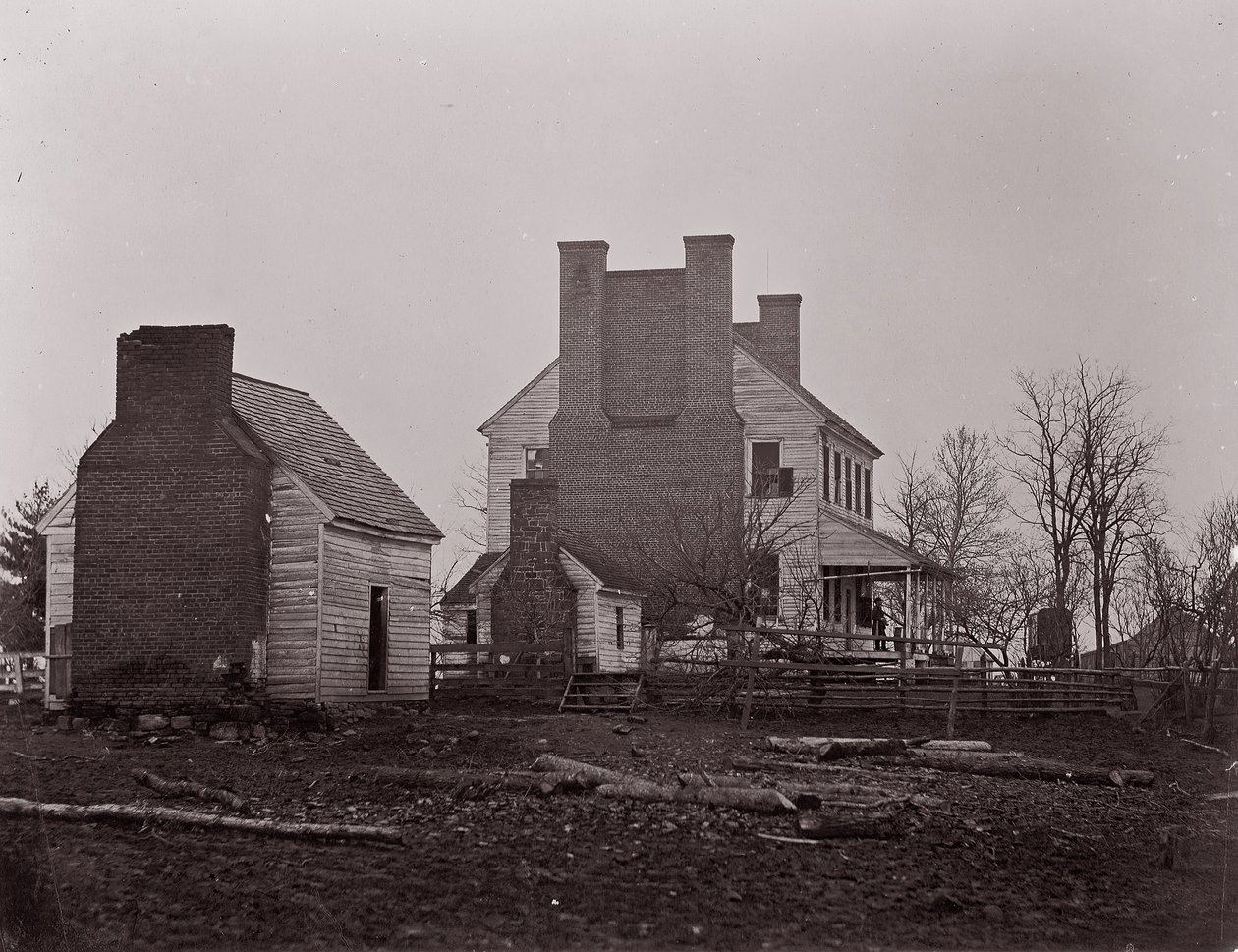 Casa Lewis. Campo di battaglia di Bull Run, 1861-62 da George N. Barnard
