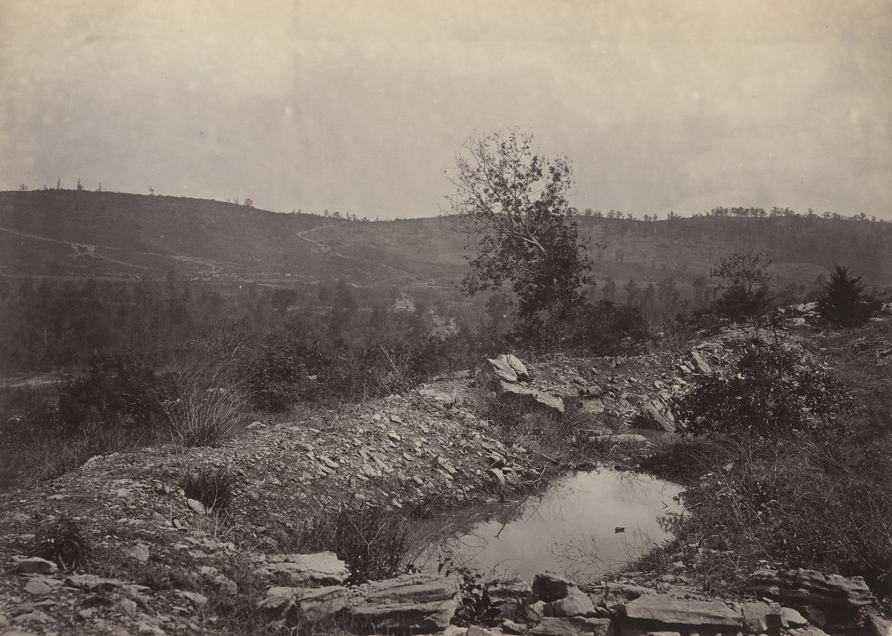 Mission Ridge da Orchard Knob, anni 1860 da George N. Barnard
