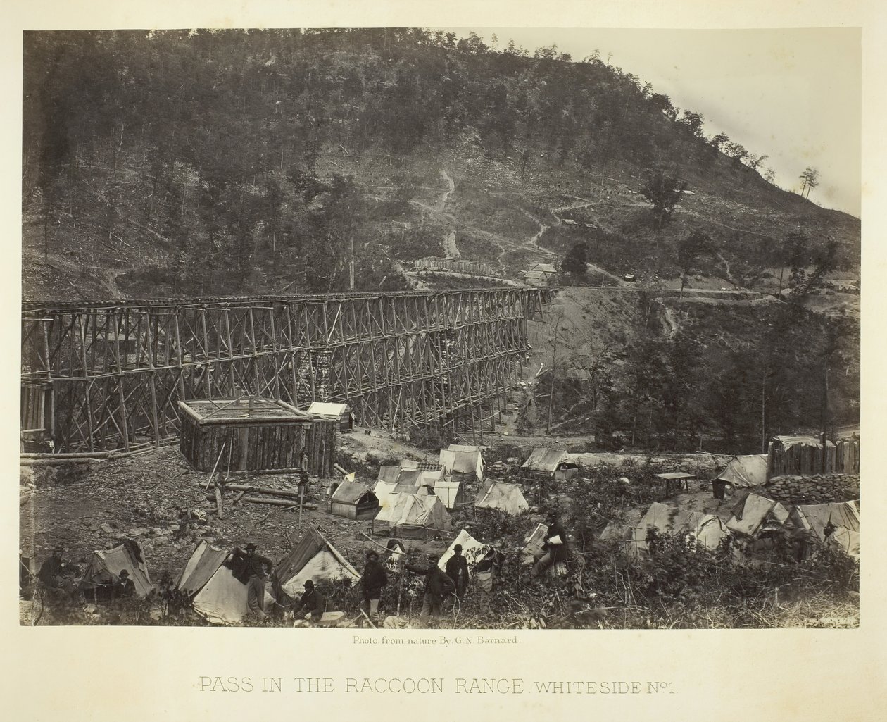 Passo nella catena del Raccoon, Whiteside No. 1, 1864 da George N. Barnard