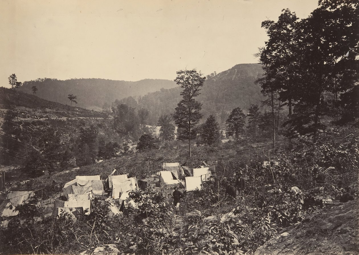 Passo nella catena del Raccoon, Whiteside No. 2, anni 1860 da George N. Barnard