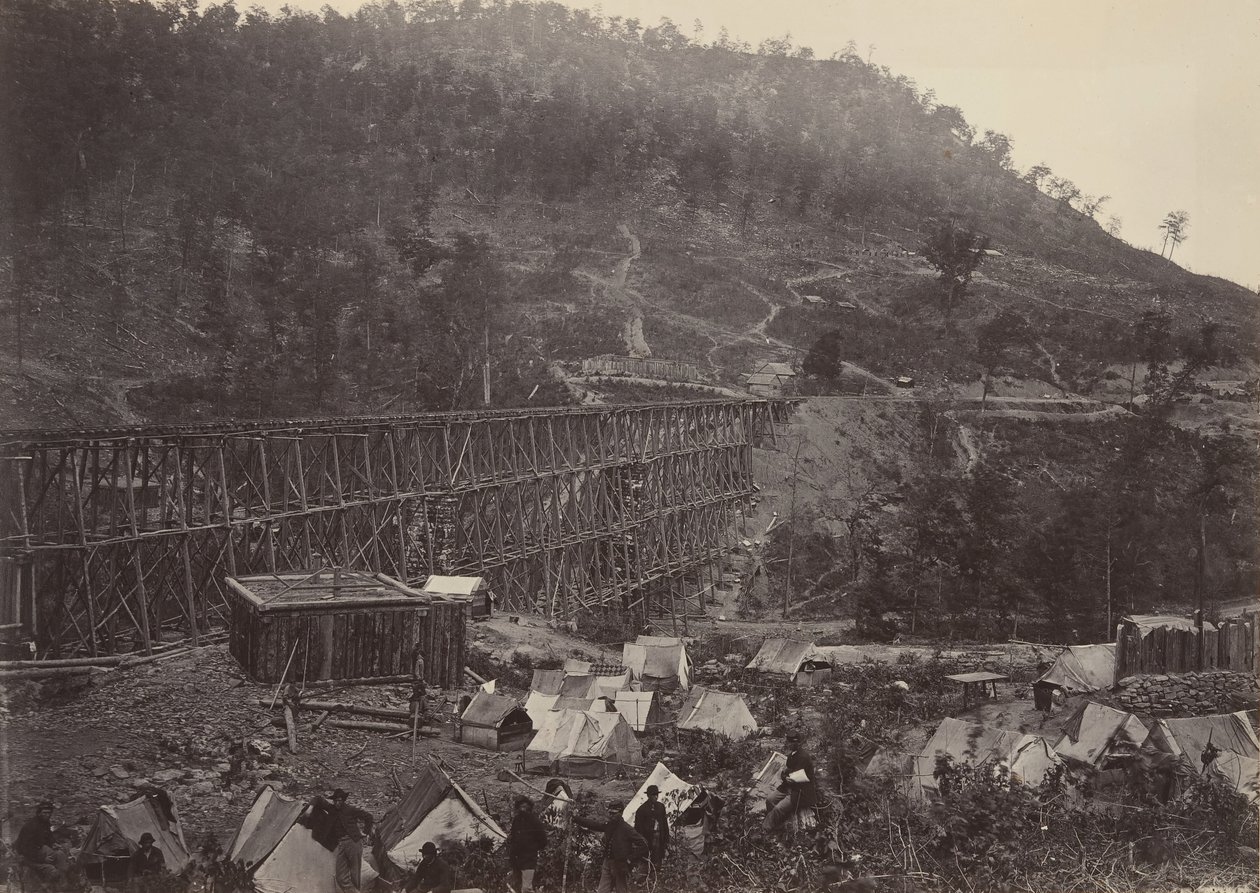 Passo nella catena del Racoon, Whiteside No. 1, 1860s da George N. Barnard