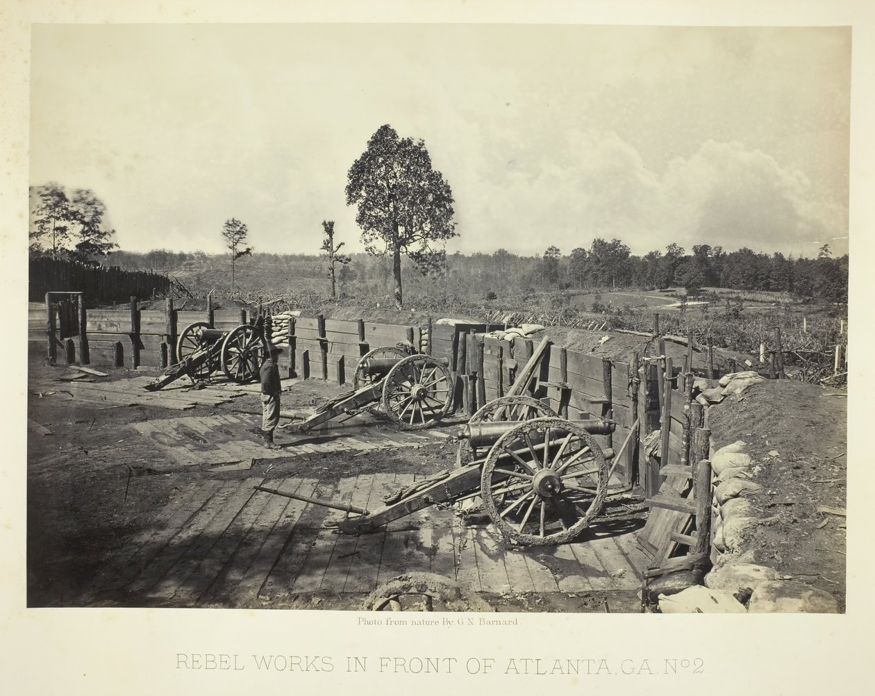 Opere ribelli davanti ad Atlanta, GA, n. 2, 1864 da George N. Barnard
