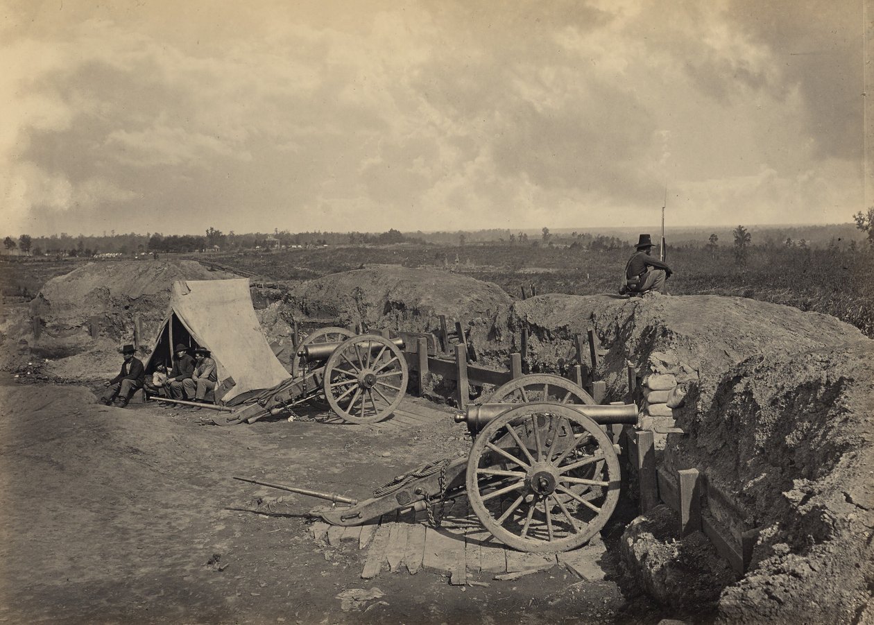 Fortificazioni confederate davanti ad Atlanta, Georgia, n. 4 da George N. Barnard