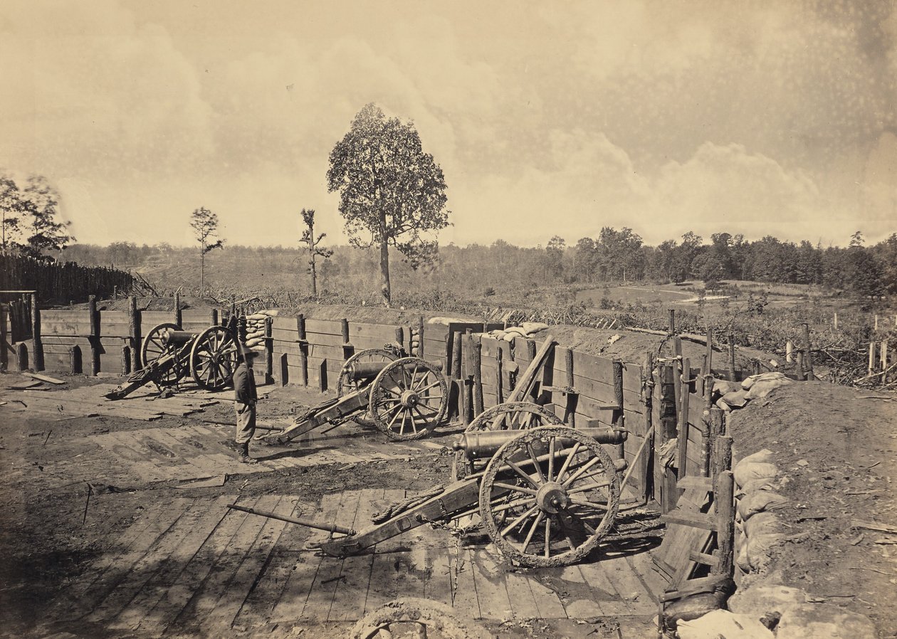 Opere ribelli davanti ad Atlanta, Georgia, n. 2 da George N. Barnard