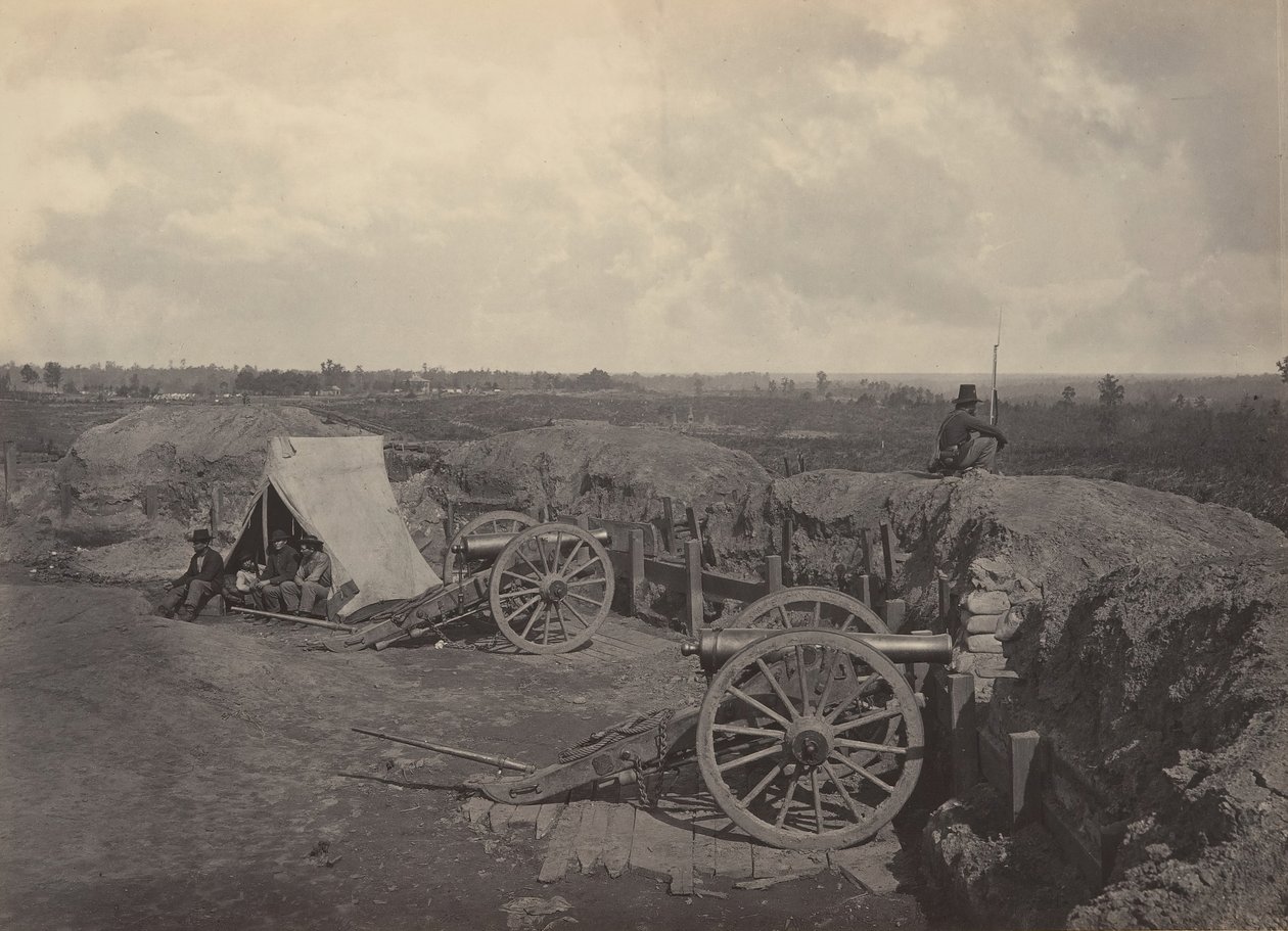 Opere Ribelli di Fronte ad Atlanta, Georgia No. 4, 1860s da George N. Barnard