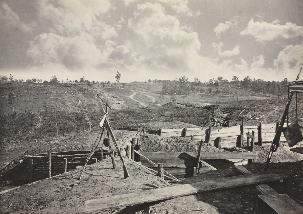 Opere ribelli davanti ad Atlanta, Georgia, n. 5 da George N. Barnard