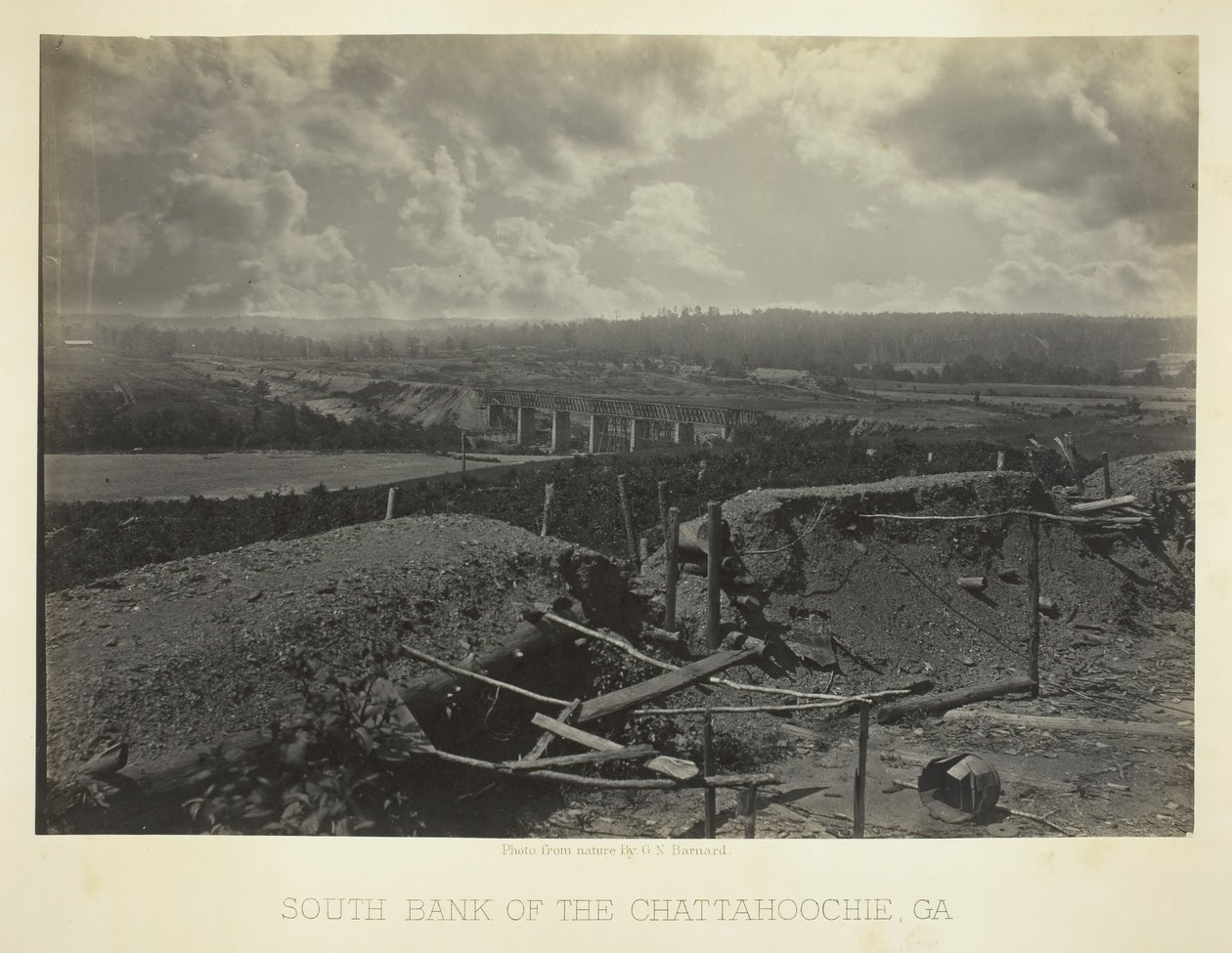 Sponda sud del Chattahoochie, Ga., 1866 da George N. Barnard
