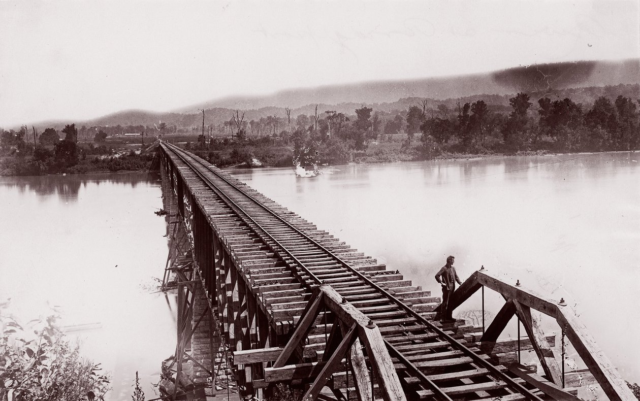 Fiume Tennessee a Bridgeport, ca. 1864 da George N. Barnard