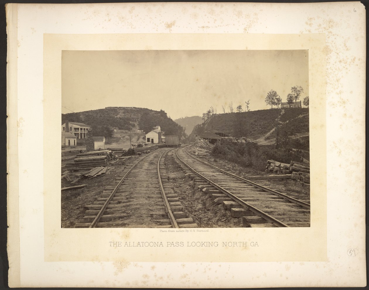 Il passo di Allatoona guardando verso nord, Georgia da George N. Barnard