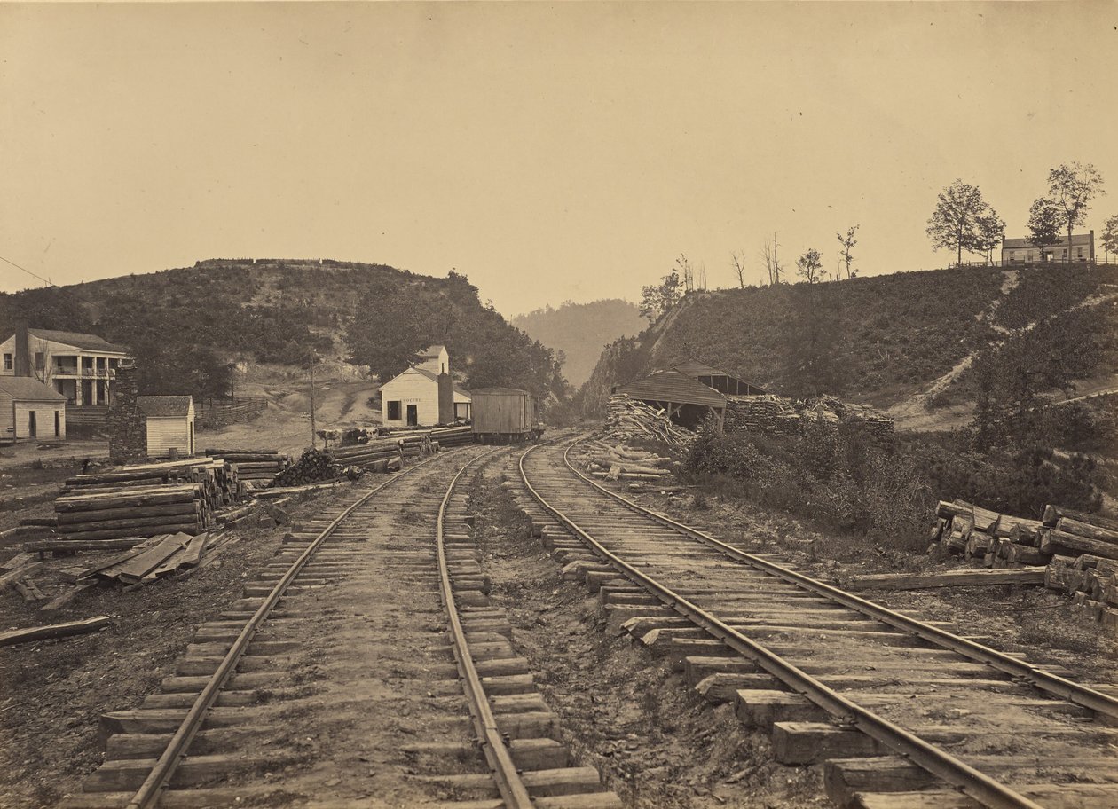 Il Passo di Allatoona, vista verso nord, Georgia da George N. Barnard