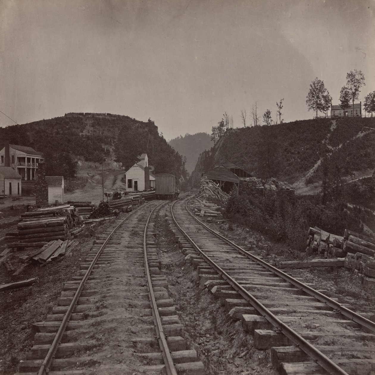 Il Passo di Allatoona, vista verso nord, Georgia da George N. Barnard