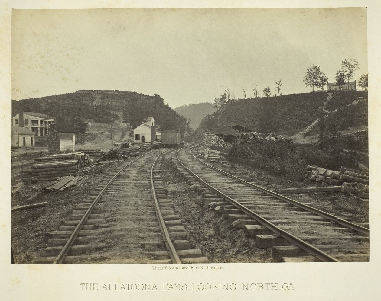 Il passo di Allatoona, guardando verso nord, GA da George N. Barnard