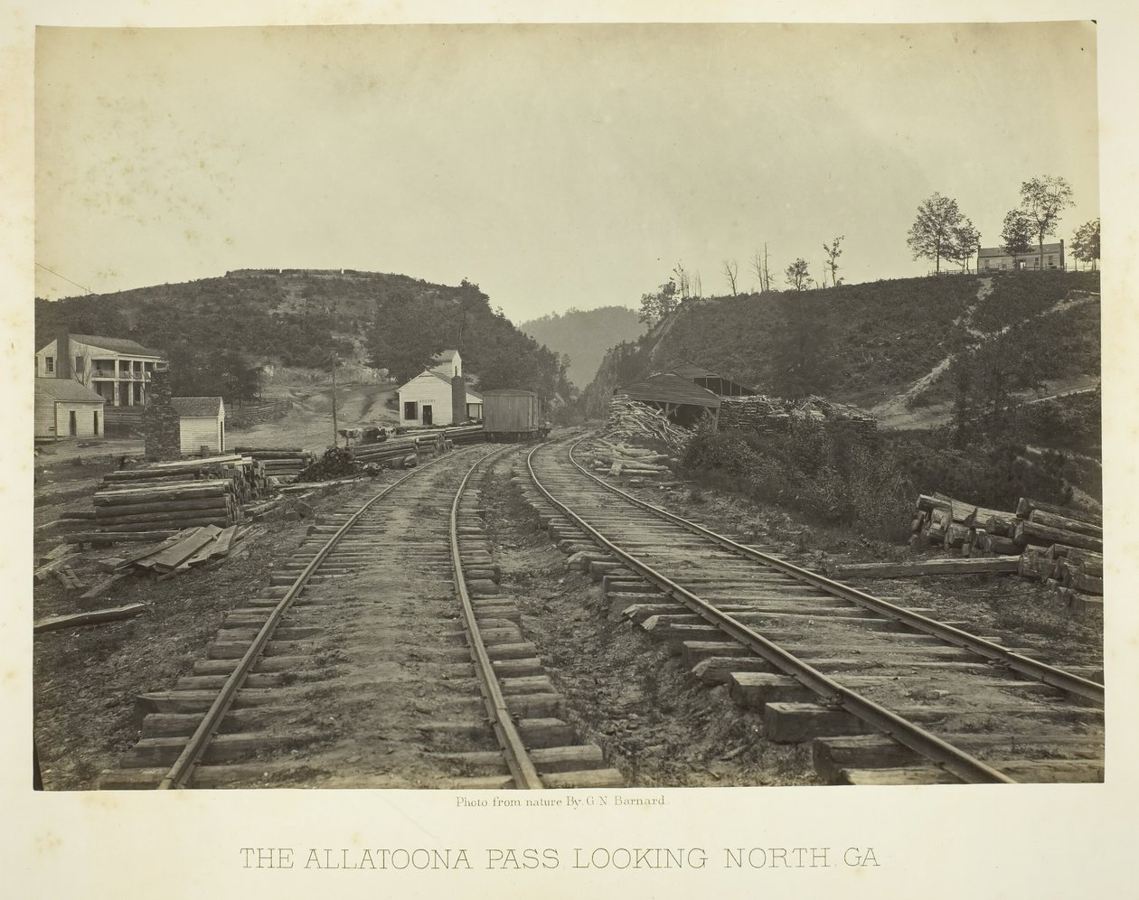 Il Passo di Allatoona, guardando a nord, GA, 1866 da George N. Barnard