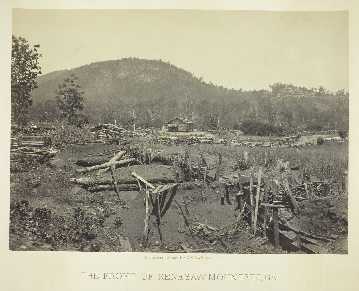 Il fronte di Kenesaw Mountain, GA da George N. Barnard