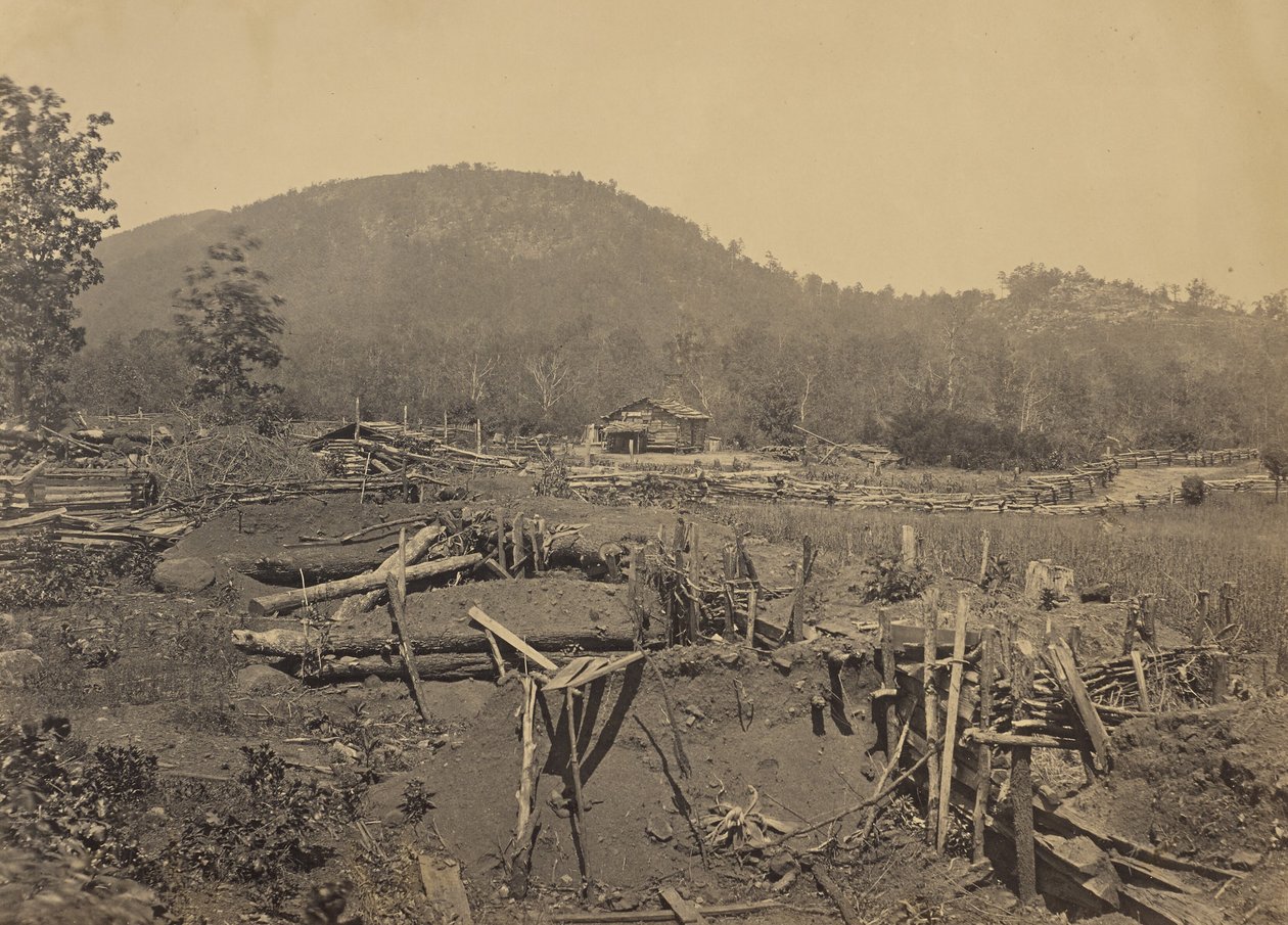 Il fronte di Kenesaw Mountain, in Georgia da George N. Barnard