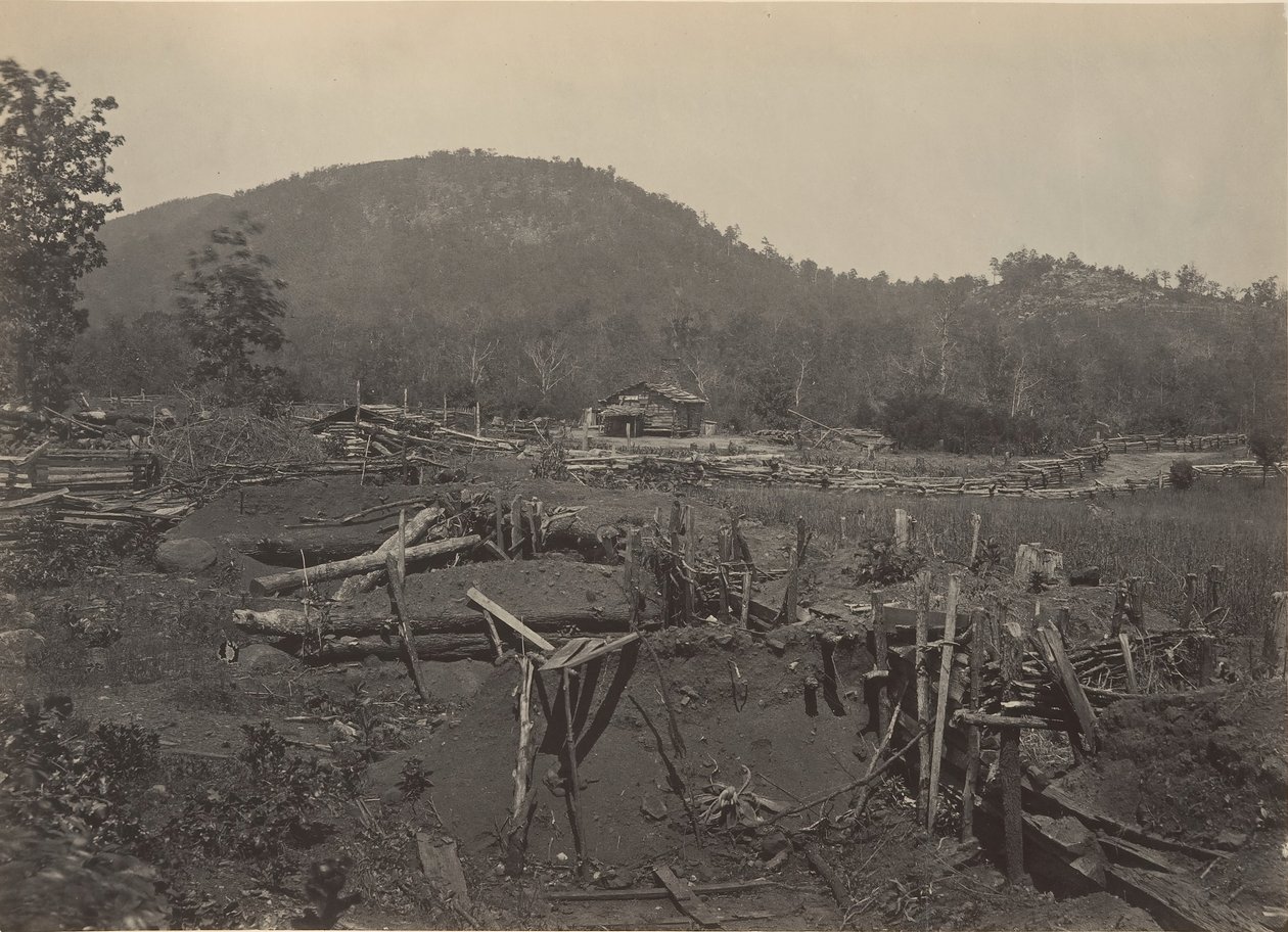 Il fronte del monte Kenesaw, Georgia da George N. Barnard